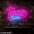 thumbnail image 4 of Glowneon Taco Tuesday Arrow Neon Sign, Mexican Tacos Shop Wall Decor, 4 of 5