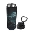 thumbnail image 2 of Goofa Moonlit Night Sky Shark Print 18oz Sports Insulated Kettle With Straw Water Bottle Sports Water Bottle For Running Hiking Cycling Climbing Mans Womans, 2 of 7
