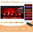 thumbnail image 5 of PLAUIN 70" Farmhouse Fireplace TV Stand with 33" Electric Fireplace, White & Barnwood, 5 of 6