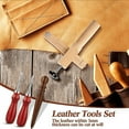 thumbnail image 5 of 4Pieces Leather Strap Cutter Adjustable Leather Strip Cutter Strap Cutter Sets with Polished Tools for DIY Craft Cutting, 5 of 7