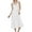 White, variant on ZKCCNUK Plus Size Nightgowns for Women Medium To Long V-neck Suspender with Soft and Thin Twisted Satin Nightgown S-XL