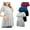 2-Vividblue black/gray/rose black, variant on Bearsland Women's Short Sleeve Maternity Shirts Tops Pregnancy Clothes 3-Pack
