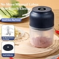 thumbnail image 5 of Evaliuate Garlic Mincer, 2025 New Electric Garlic Chopper, Evaliuate Mini Portable Veggie Chopper, Multifunctional Small Food Processor with 6 Head Sharp Blade, for Mashing Onion, 5 of 7