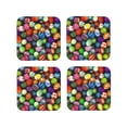 thumbnail image 2 of Disketp Easter Eggs2 Funny Coasters,4 Pcs Leather Coasters With Holder, Perfect Housewarming Hostess Gifts,Protect Furniture From Water Marks Scratch And Damage, 2 of 9