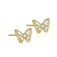 thumbnail image 1 of Pendientes de mariposa Pendientes de hada de moda para mujer Pendientes de diseño de luz simple Sense, 1 of 6