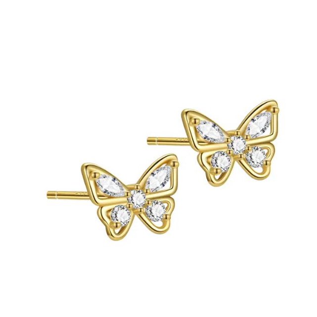 Pendientes de mariposa Pendientes de hada de moda para mujer Pendientes de diseño de luz simple Sense