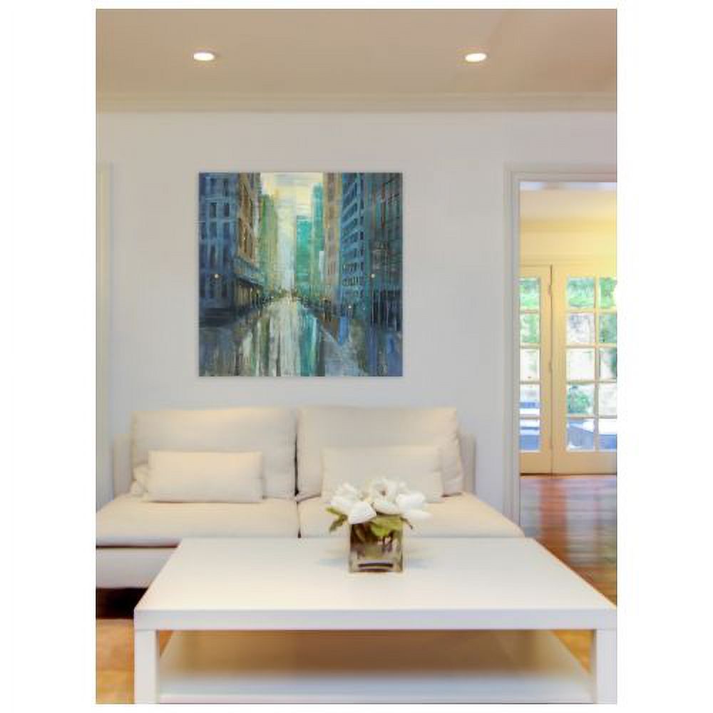 "Metro Lights III" Painting Print on Wrapped Canvas