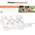 thumbnail image 5 of 71in Porch Swing Cushion ,Waterproof Patio Glider Cushions, 4in thick, Fade resist 2/3 Seater Replacement Bench Cushions for Outdoor Furniture, 5 of 6