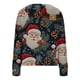 thumbnail image 4 of Puntoco Chaqueta Informal Con Botones Y Estampado Navideño Para Mujer, 4 of 5