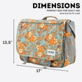 thumbnail image 2 of J World Women'S Thomas 16" Messenger Bag With Laptop Sleeve For School And Travel, Retro Bloom, 2 of 7