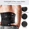 thumbnail image 4 of Faja lumbar para aliviar el dolor lumbar con 4 soportes, soporte lumbar transpirable con tejido de punto, ajuste personalizado con 2 correas ajustables, cinturón antideslizante para mujeres y, 4 of 6