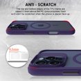 thumbnail image 4 of Uolo Soul+ iPhone 16 Pro Drop Rated Military-Grade Protective [MagSafe] Hard Shell Case, (4ft Drop Tested Slim Case) Purple, 4 of 5