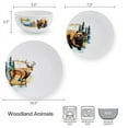 thumbnail image 2 of Studio Nova Woodland Animals 12 Piece Porcelain Dinnerware Set White, 2 of 4