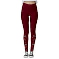 thumbnail image 4 of NIEWTR 2024 Women's Christmas Leggings - Soft, Breathable Pants for Workout Dance Running Yoga Tights Pants(S,Christmas), 4 of 5