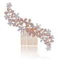 thumbnail image 4 of unbranded Para De Novia En Oro Rosa Con De Cristal Para Eventos Especiales, 4 of 8