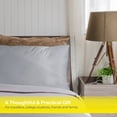 thumbnail image 4 of Spasilk 100% Pure Silk Pillowcase for Hair and Skin, Fits Queen/Standard Pillows, 1 Pack, Silver, 4 of 7