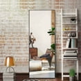 thumbnail image 5 of 16" x 50" Black Modern Floor Mirror, 5 of 12