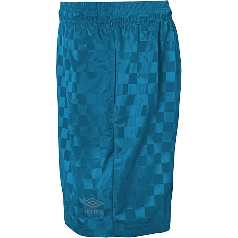 Umbro Boys Checkerboard Short, Color-Blue Jewel, Size-Large