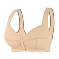 thumbnail image 2 of Hilenly Women’s Minimizer Bra Wireless Front-Close Bras Full Figure Wirefree Large Bust Bra Comfy Everyday Bras, 2 of 9
