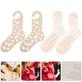 thumbnail image 5 of 4pcs Weave Knitting Sock Tools Wood Sock Blockers DIY Sock Knitting Models Knitting Molds, 5 of 5