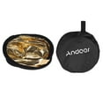 thumbnail image 4 of Andoer 24" 60cm Portable Collapsible Disc Reflector Photography Reflector Gold and Silver 2-in-1 for Photography Live Streaming, 4 of 7