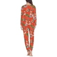 thumbnail image 4 of Conjunto de pijama de dos piezas, ropa de dormir de manga larga, informal, elegante, a la moda, con estampado a pedido, regalos de Navidad y otoño, 4 of 4