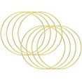 thumbnail image 1 of 8 Pcs Anneaux Attrape-Rêves Cerceaux en Métal Anneau Macramé pour Artisanat, Fournitures Macramé et Attrape-Rêves, Or, 1 of 7