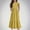 Yellow, variant on Kids Girls Summer Beach Maxi Dress Solid Color Ruffle Short Sleeve Flowy Tiered Long Dress Casual Loose Swing Dress with Pockets 6-12 Years