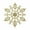Gold, variant on Deago Set of 24 Plastic Christmas Glitter Snowflake Ornaments Christmas Tree Decorations, 3.9-inch, Gold