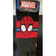 Hyp Marvel Spiderman Face & Face Repeat Men's Crew Socks 2 Pair  Shoe Size 6-12
