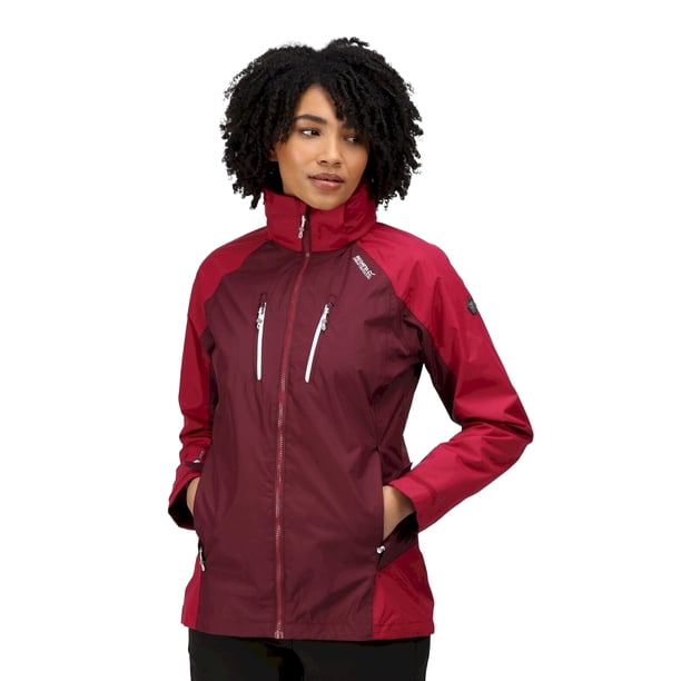 Regatta - Chaqueta Impermeable Calderdale IV para Mujer (Turquesa, Esmaltado)