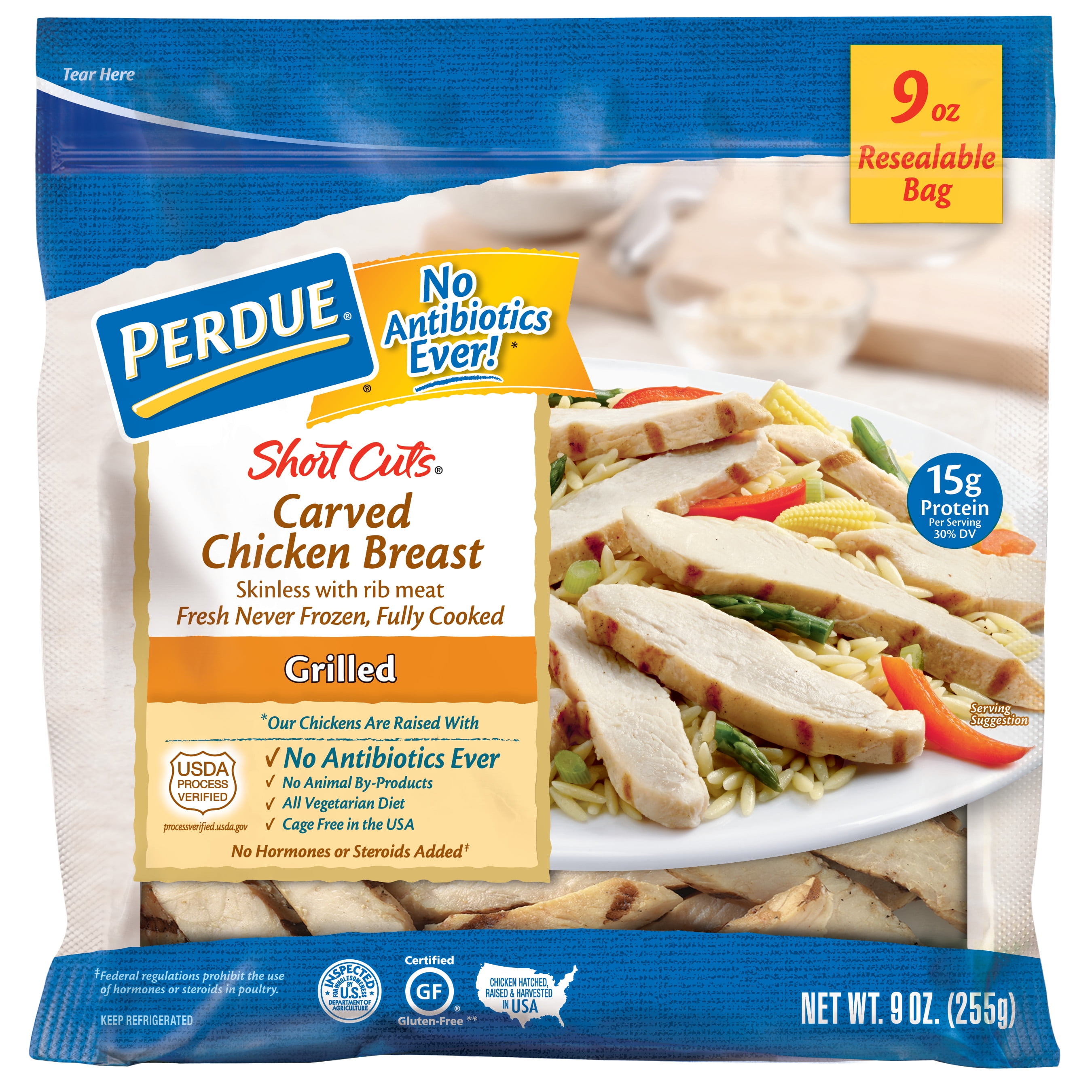 Perdue Grilled Chicken Breast Short Cuts 9 Oz 