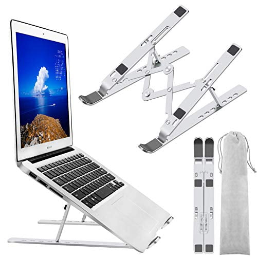 Pig Glad poll Laptop Stand, Laptop Holder Riser Computer Stand, Adjustable Aluminum  Foldable Portable Notebook Stand, Compatible with MacBook Air Pro, HP,  Lenovo, Dell, More 10-15.6? Laptops and Tablets (Silver) - Walmart.com