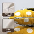 thumbnail image 5 of Summer Pillowcase 16x16 Set of 2 Yellow Honey Bee Polka Dots Holiday Throw Pillow Covers Bumblebee Outdoor Decorative Linen Cushion Covers for Farmhouse Couch Sofa Living Room Decor, 5 of 6