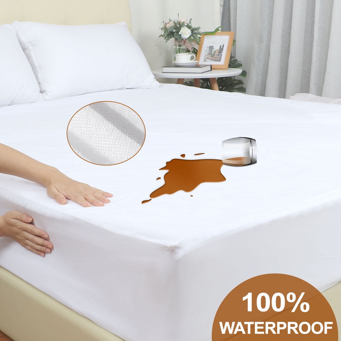 Details about   Waterproof Mattress Protector Microfiber Breathable Deep Pocket Cover Air Layer 