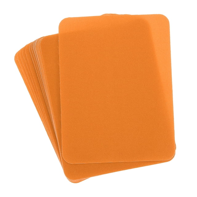 Parches de Tela Uxcell para Planchar Naranja 4.9"x3.7" para Ropa Paquete de 18