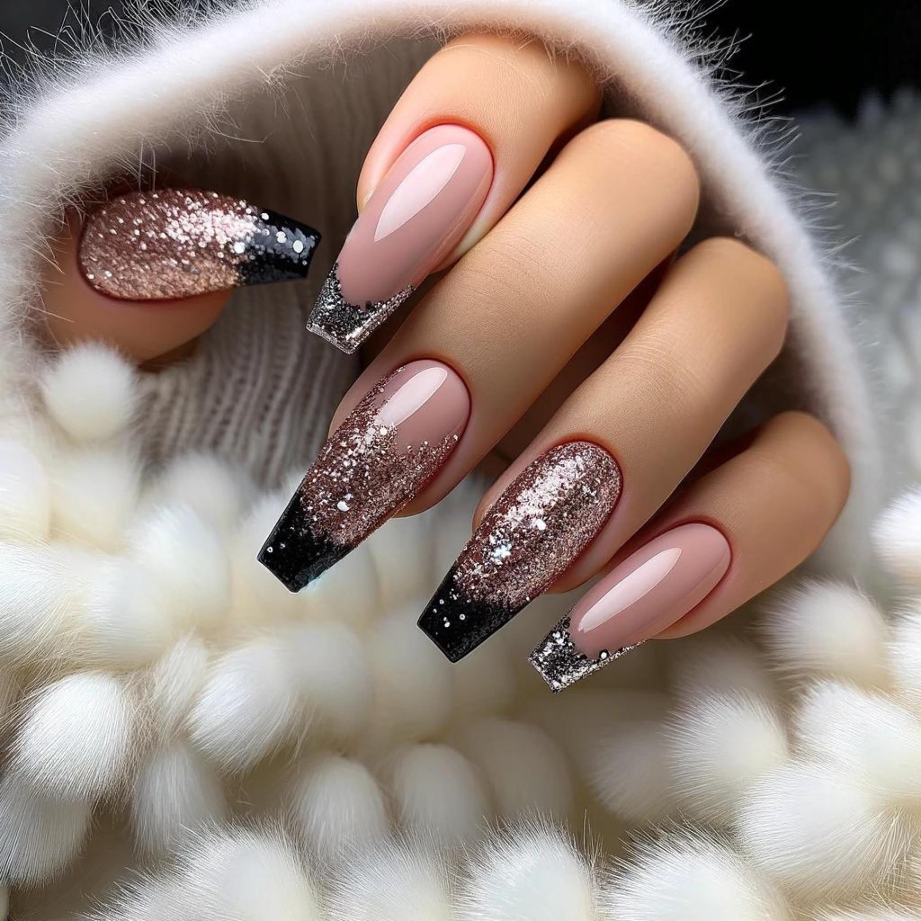 NABulous™ Clear Coffin Long Soft Gel Nail Starter Kit | Professional Nail Kit | Long Length Full Cover Nail Tips | DIY Manicure Essentials (Coffin Long)