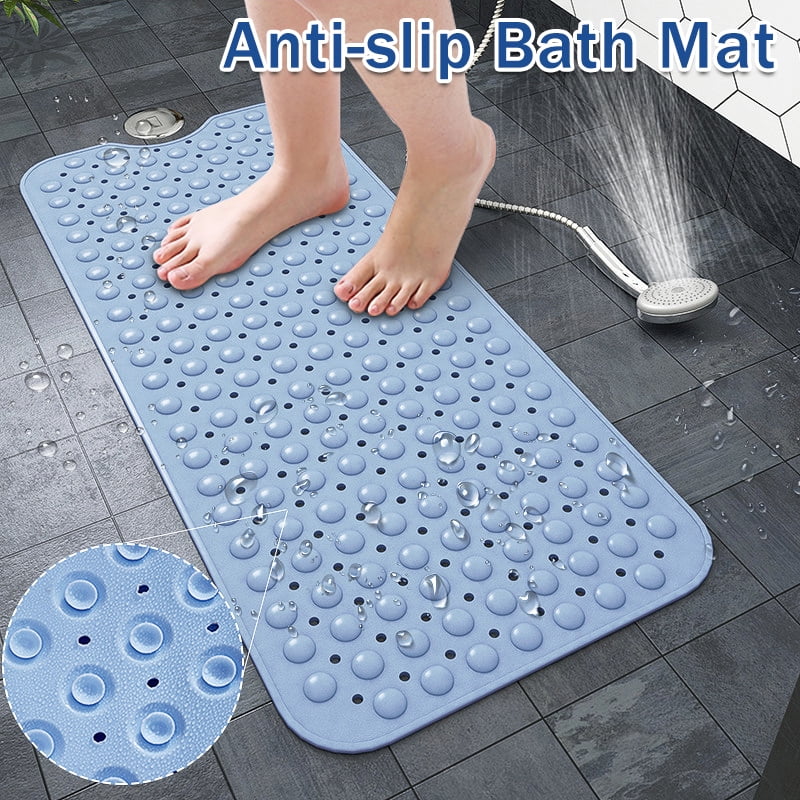 Extra Long Bathtub Safety Mat Rectangle AntiBacterial NonSlip Safety