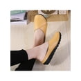 thumbnail image 4 of Eloshman Ladies Mules Closed Toe Flats Slip On Clogs Driving Fashion Comfort Leather Mule Lightweight Casual Shoes Yellow US 9, 4 of 6