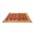 thumbnail image 2 of Ahgly Company Machine Washable Indoor Square Oriental Orange Traditional Area Rugs, 8' Square, 2 of 4