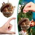 thumbnail image 5 of Cute 2D Acrylic Animal Christmas Tree Hanging Ornament with Golden String for Holiday Home Decor and Party Celebration, 5 of 8