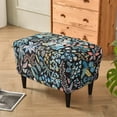 thumbnail image 2 of sasyxdc Stretch Ottoman Cover Rectangular Storage Ottoman Slipcover Footrest Stool Covers Ottoman Slipcovers for Foot Stool with Nonslip Elastic Bottom iuy, 2 of 9