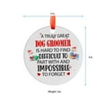 thumbnail image 5 of Dog Groomer Christmas Ornament, Holiday Tree Ornament, Gift for Mom, Love Day Home Decor, Festival Gift Ornament, Keepsake 2025, 5 of 5