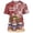 A-Brick Red, variant on Luwomo T Shirt Mens Graphic Print Short Sleeve Crew Neck Tee Blend Activities Male Clothes