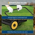 thumbnail image 6 of Kselythan Push Lawn Sweeper, 26-Inch with 4 High-Speed Brushes, Heavy-Duty Steel Frame & Large 7 Cu. Ft Hopper Bag,Height Adjustable Silent Push Along for  Yard and Leaf Cleanup, 6 of 12