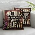 thumbnail image 3 of YANMS Decorative Pillows Covers Throw Pillows for Couch Sofa Living Room Cushion, Floral Patio Furniture Outdoor Pillow Covers for Farmhouse Modern Home Decor White, 3 of 5