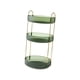 thumbnail image 4 of Soporte para brochas de maquillaje, estante de especias, almacenamiento de 3 niveles, organizador giratorio portátil para el cuidado de la piel, sopor verde, 4 of 7