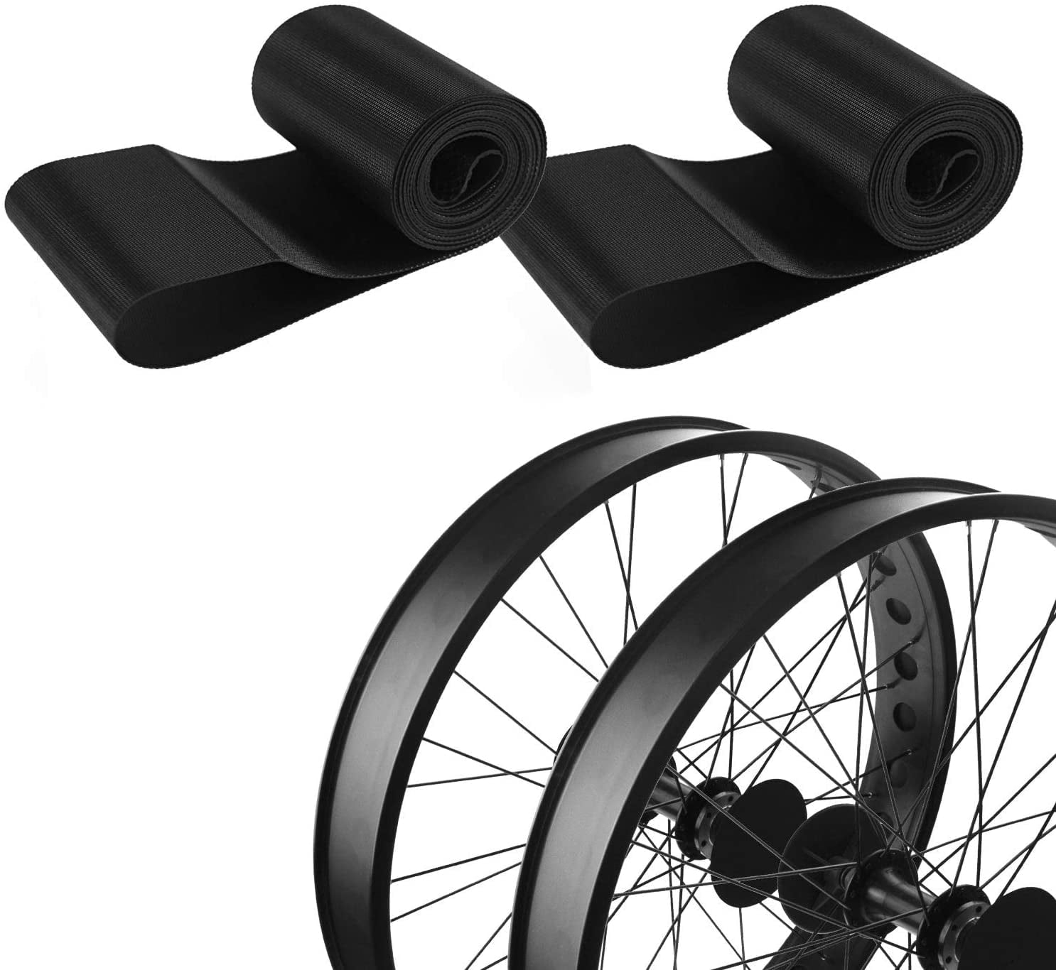 2x Bicycle Bike Inner Tube Pad Rim Tire Liner Cushion Rim Strip Tape Tools New 