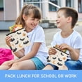 thumbnail image 6 of 3 Size Reusable Food Storage Bags Set Airtight Zipper Closure Lunch Snacks Travel Organizer Halloween-themed Cute Animal, 6 of 8