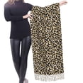 thumbnail image 4 of Shawl Wraps for Women - black brown Leopard trendy Oversized Fall Winter Fashion Blanket Scarf for Women, 4 of 6